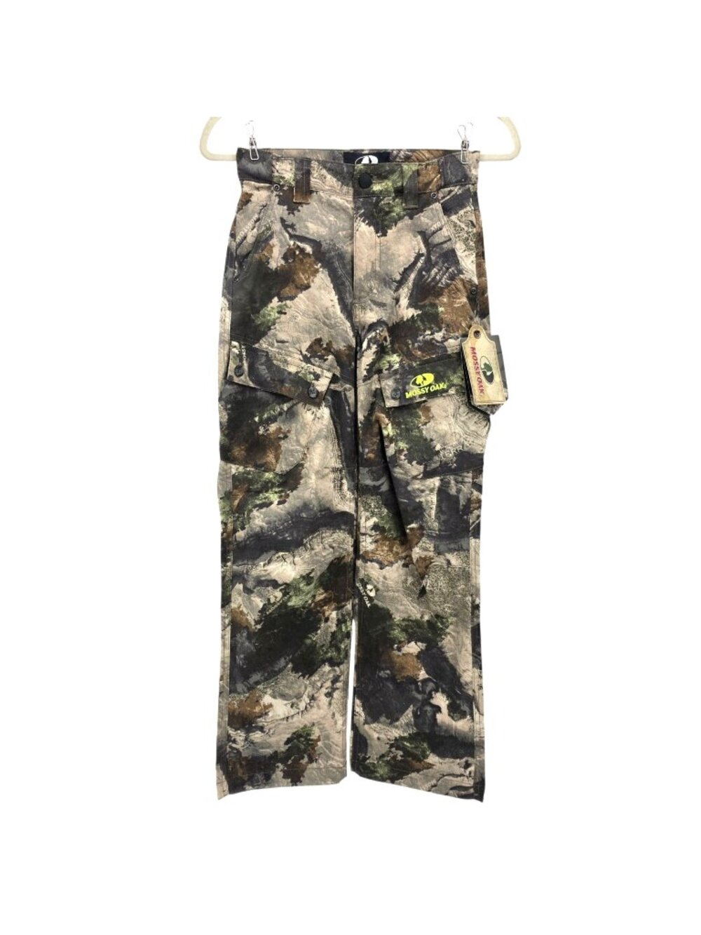 NEW Mossy Oak Boys Medium Pants 6-Pocket Hunting Cargo Pants Motera Camo Outdoor